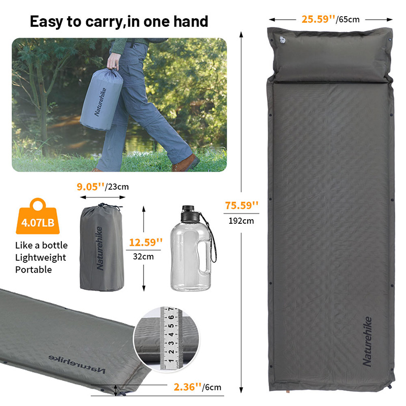 Naturehike D01 Self-inflating Air Mat Splicable