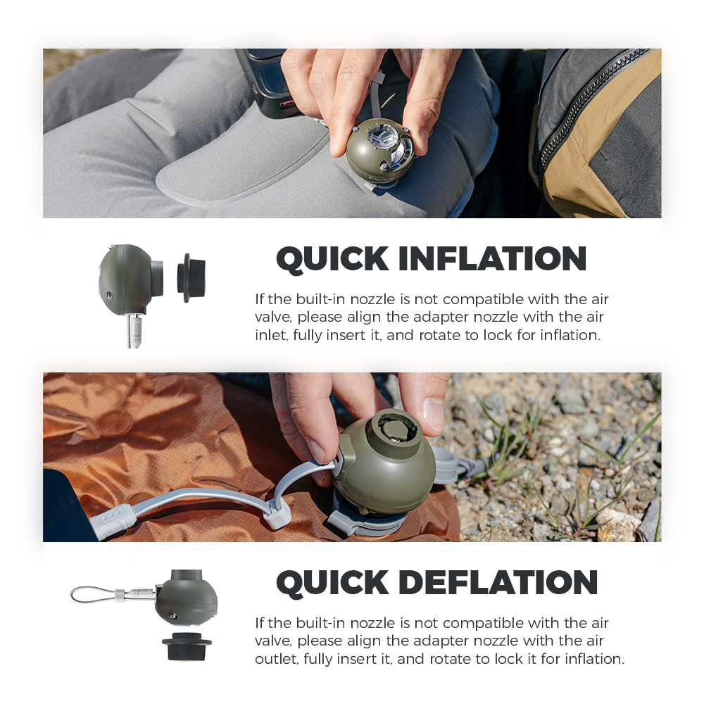 Naturehike Wind-nano Air Pump 3.5Kpa Ultralight For