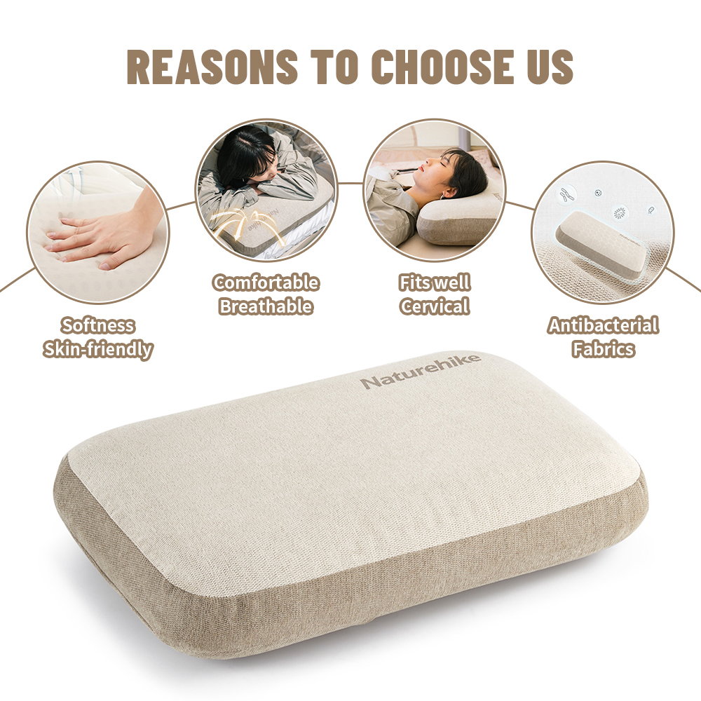 Naturehike Memory Foam Comfort Square Pillow Portable
