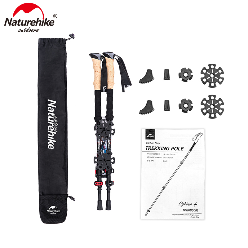 Naturehike Trekking Poles 2pcs Carbon Fiber