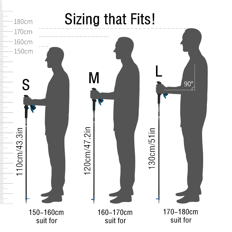 Naturehike ST08 Walking Sticks Ultralight 4-sections
