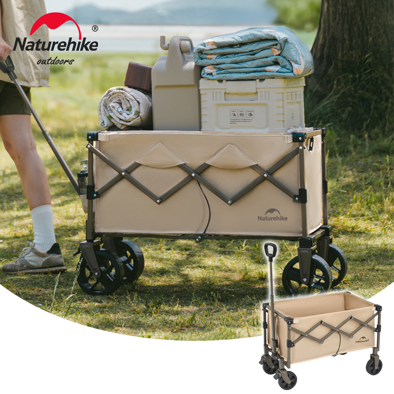 Naturehike 2026 Camping Wagon Folding Cart Trolley