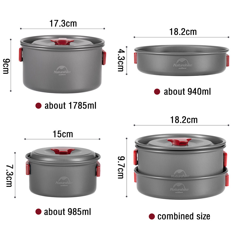 Naturehike Camping Pot Ultralight Camping Cooking