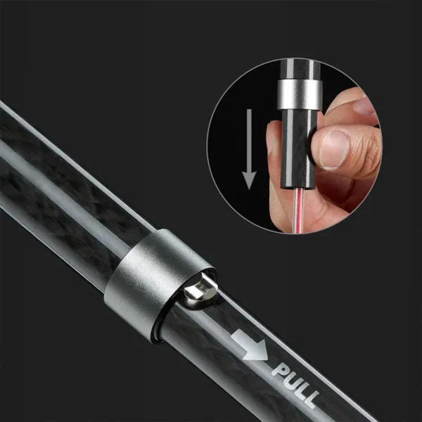 NATUREHIKE ST08 ultralight Carbon Fiber Trekking Poles, Blue - Image 4