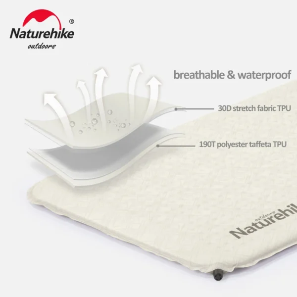 NATUREHIKE Air Mattress Ultralight Self-Inflating Camping Mat  Sleeping Pad - Image 3