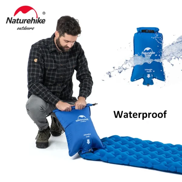  NATUREHIKE Inflatable Mattress, Ultralight Air Mattress for Camping & Hiking  - 18" - Image 4