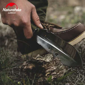 Multifunkční kempingová lopata NATUREHIKE, stříbrný nástroj pro přežití v bushcraftu