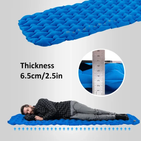 NATUREHIKE Inflatable Mattress, Ultralight Air Mattress for Camping & Hiking  - 18" - Image 3