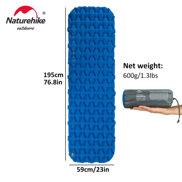  NATUREHIKE Inflatable Mattress Ultralight Camp Sleeping Pad  - 18" - Image 5