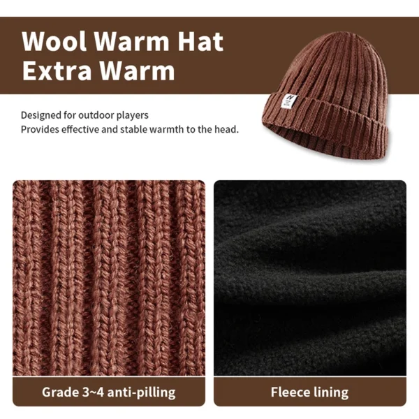 NATUREHIKE  Winter Hat | Hiking Hat | Warm Wool Hat - Image 6