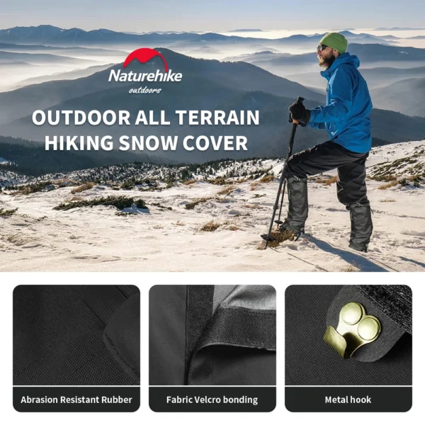 NATUREHIKE  Waterproof Gaiters | Hiking, Skiing, Snow Boots - Image 6