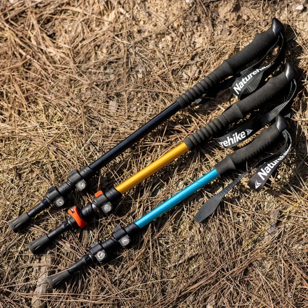 NATUREHIKE Sunny Snow Kids Trekking Poles, Ultralight Aluminum Hiking Sticks for Adults & Campers - Green - Image 5