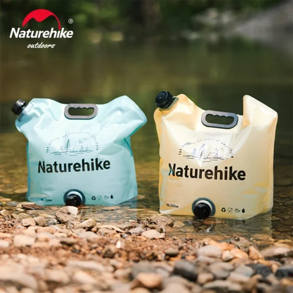 NATUREHIKE 10L Складана сумка для води, портативний контейнер для води з краном