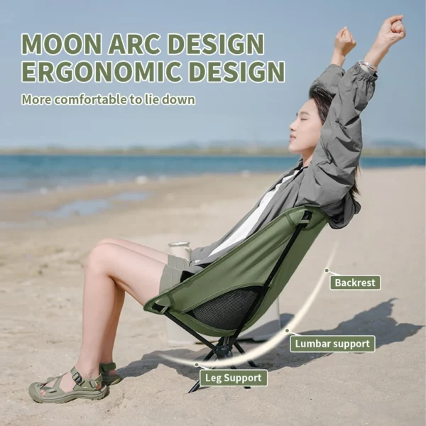 NATUREHIKE YL08 Moon Chair, Folding Camp & Hiking Chair | Breathable | Durable - Image 2