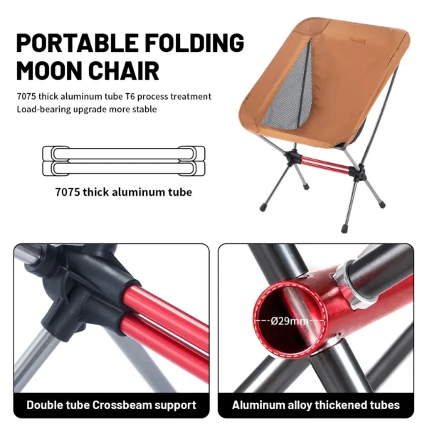 NATUREHIKE Moon Chair L01 L02 Ultralight, Folding Camp Chair - Image 2