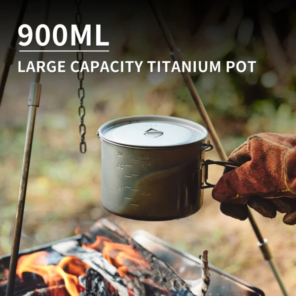 Naczynia kempingowe Titanium firmy NATUREHIKE | Lekkie - obrazek 4