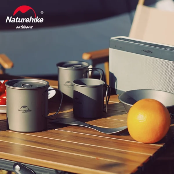 Kubek podróżny NATUREHIKE Titanium | Naczynia kempingowe - obrazek 2