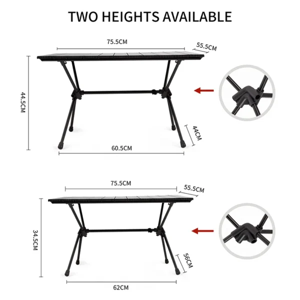 NATUREHIKE FT11 Camping Table, Portable Folding & Ultralight - Image 5