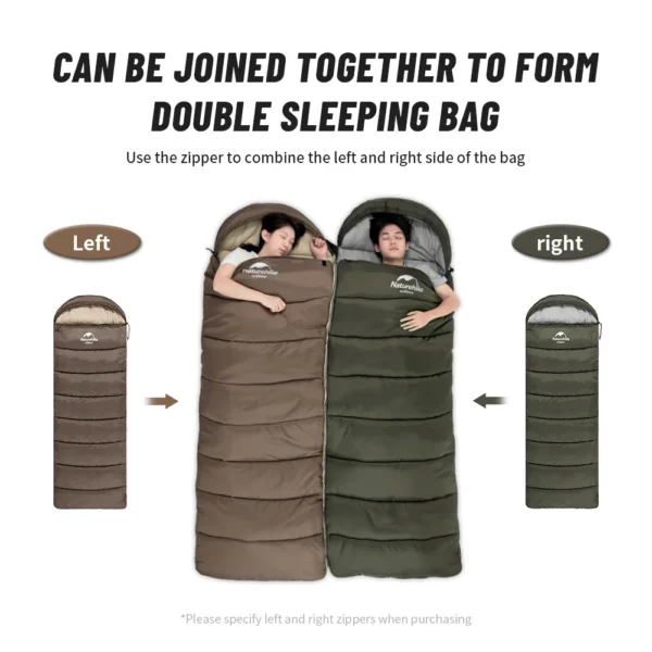  NATUREHIKE Double Person Ultralight Winter Sleeping Bag - Image 3