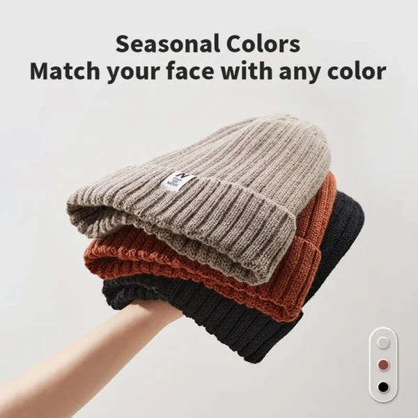NATUREHIKE  Winter Hats | Knit Beanie | Warm & Windproof - Image 3