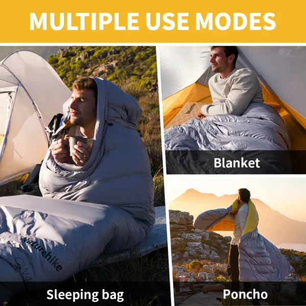  NATUREHIKE CW400/CW700 Sleeping Bag, Ultralight Down  Winter - Image 2