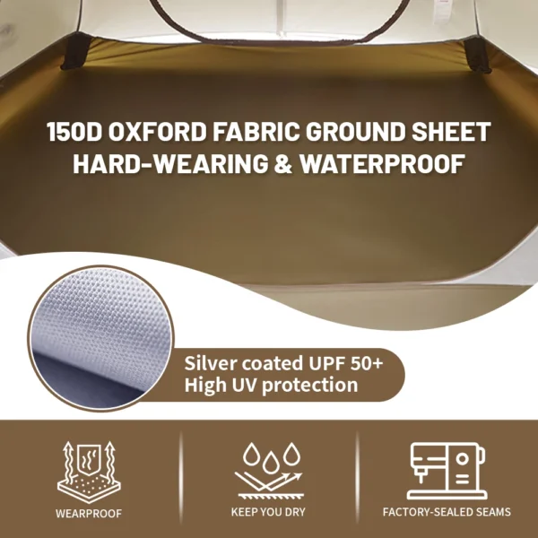  NATUREHIKE Cloud River Tent, 2-3 Person, Waterproof, UPF50+ - Image 3