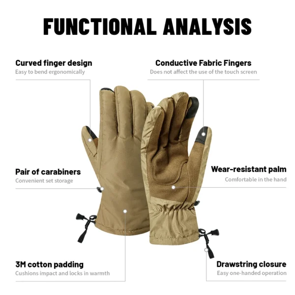NATUREHIKE Warm Winter Gloves | Waterproof, Touchscreen - Image 4