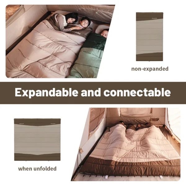 NATUREHIKE YC300 Lightweight 2-in-1  Sleeping Bag for Camping - Image 2