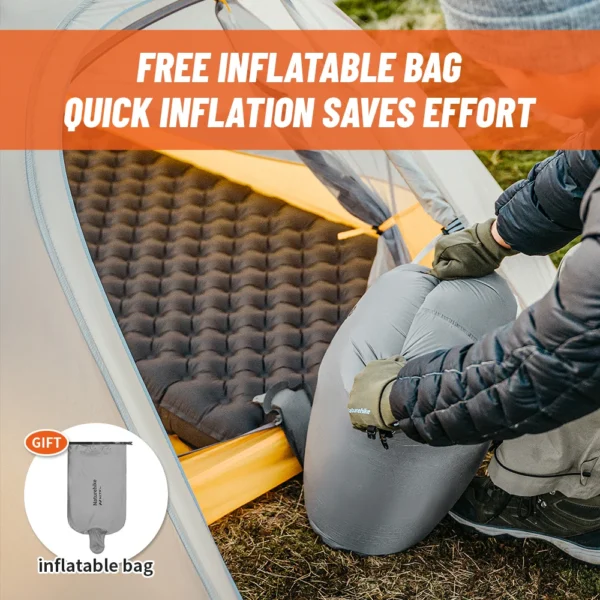  NATUREHIKE Air Mattress Insulated Camp Bed  Ultralight Inflatable Pad - Image 5