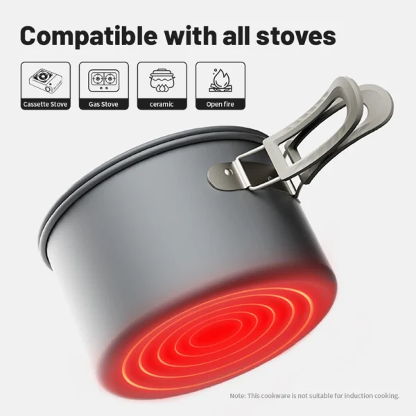 Batterie de cuisine de camping NATUREHIKE | équipement de randonnée – Image 3