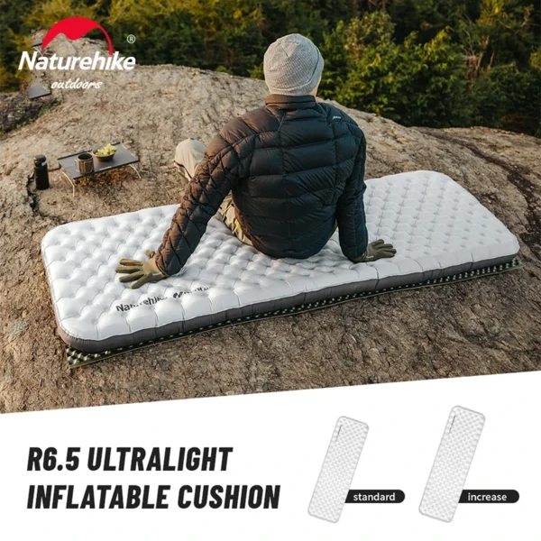  NATUREHIKE Air Mattress Insulated Camp Bed  Ultralight Inflatable Pad