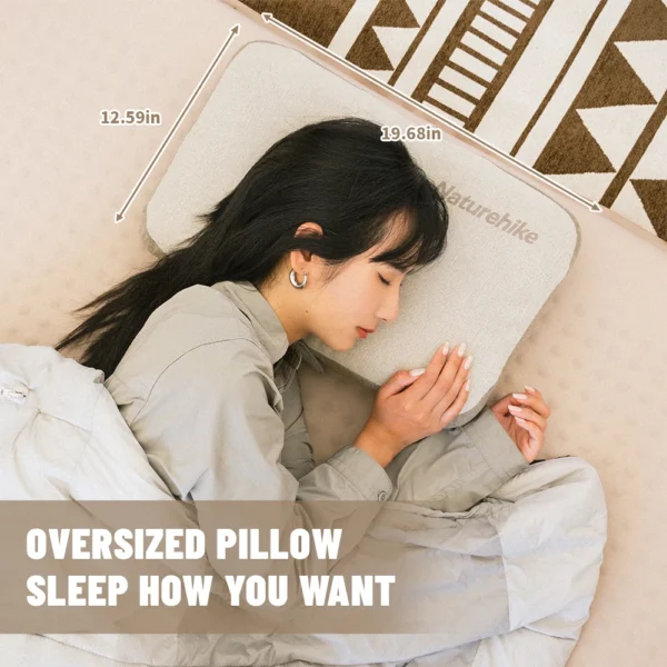  NATUREHIKE Memory Foam Camping Pillow, Inflatable Travel Pillow - Image 4