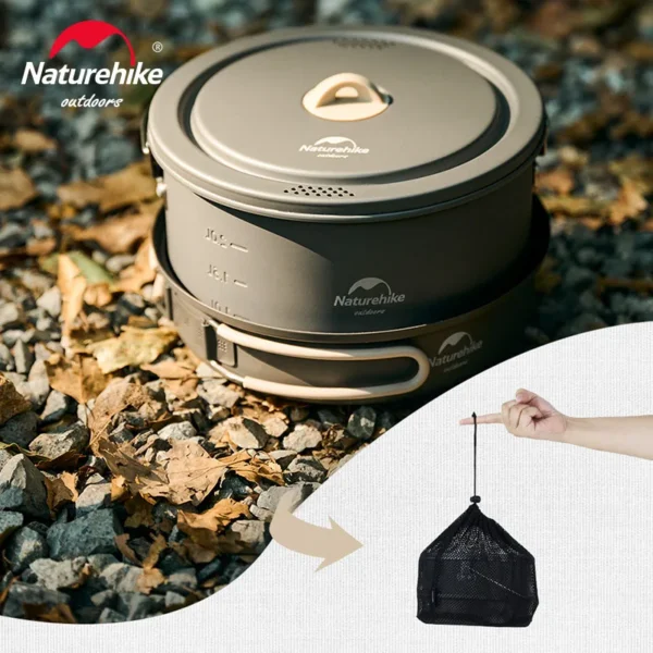 NATUREHIKE Aluminum Alloy Pots | Camping Cookware - Image 2