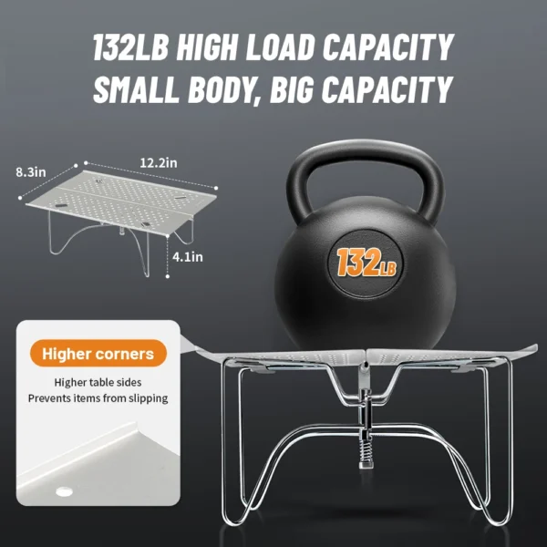 NATUREHIKE X01 Aluminum Folding Table, Ultralight Camping Table, 30KG Load - Image 4