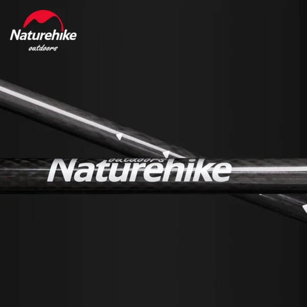 Bâtons de randonnée en fibre de carbone NATUREHIKE, ultra-légers, ROUGE-120CM – Image 6