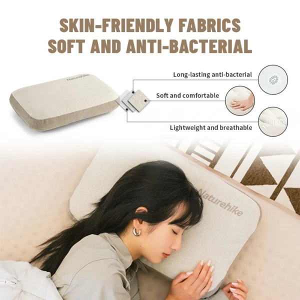  NATUREHIKE Memory Foam Camping Pillow, Inflatable Travel Pillow - Image 2