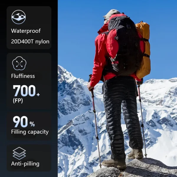 NATUREHIKE  Down Pants | Insulated, Waterproof, Windproof - Image 5