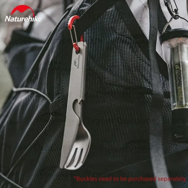 NATUREHIKE  Titanium Camping Utensils | Lightweight Cutlery - Image 4