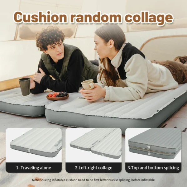 NATUREHIKE Libamboo Inflatable Camping Mattress Cushion -  Backpacking Pad - Image 2