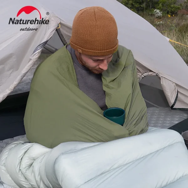  Ультралегкий підкладковий спальний мішок NATUREHIKE для кемпінгу та подорожей - Зображення 6