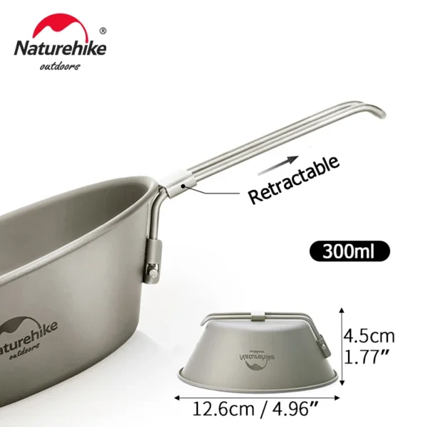 Kubek podróżny NATUREHIKE Titanium | Naczynia kempingowe - obrazek 4