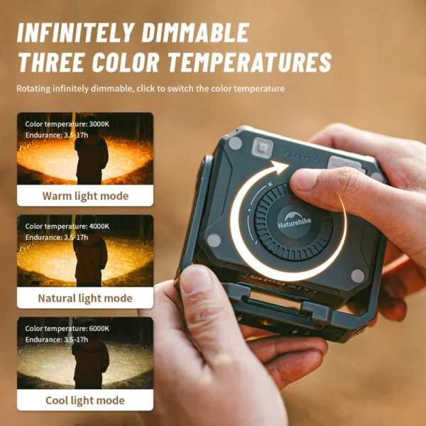NATUREHIKE Rechargeable Camping LED | Waterproof - Image 3