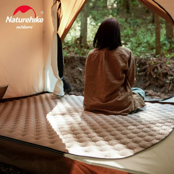  NATUREHIKE Air Mattress, 4.8R Value, 2 Person Camp Bed, Inflatable, For Travel & Home - Image 6