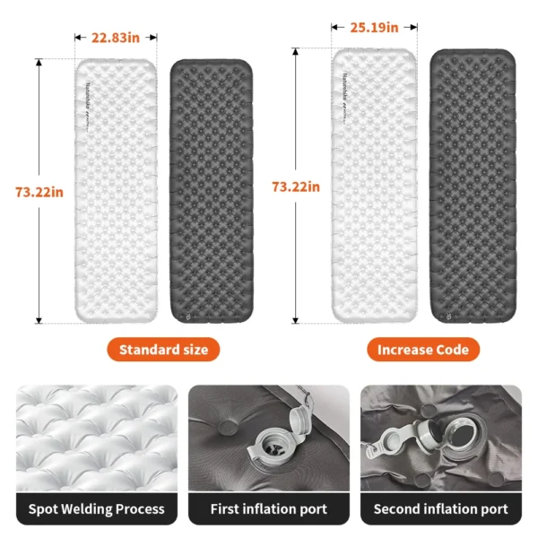  NATUREHIKE Air Mattress Insulated Camp Bed  Ultralight Inflatable Pad - Image 6
