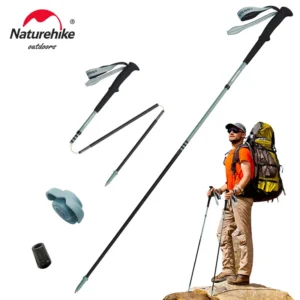 NATUREHIKE Air Terk EXT Folding Carbon Trekking Poles Hiking Sticks