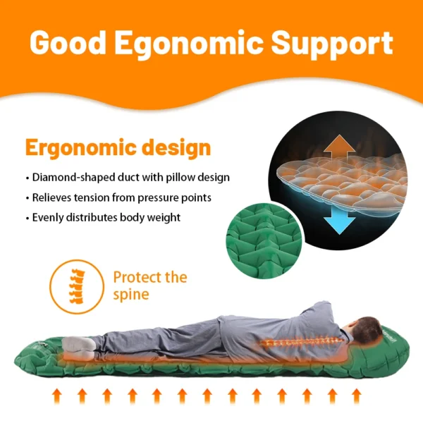  NATUREHIKE Ultralight Inflatable Camping Mattress Pad - Image 3