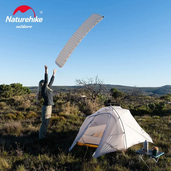 NATUREHIKE Fish Bone Sleeping Pad, Auto-Inflating Camp Mat, Ultralight - Image 6