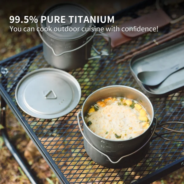Naczynia kempingowe Titanium firmy NATUREHIKE | Lekkie - obrazek 5