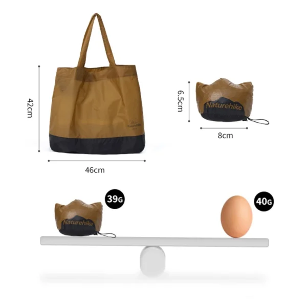 NATUREHIKE Folding Hiking Camp Gear Storage Bag  Multipurpose BROWN - Image 5
