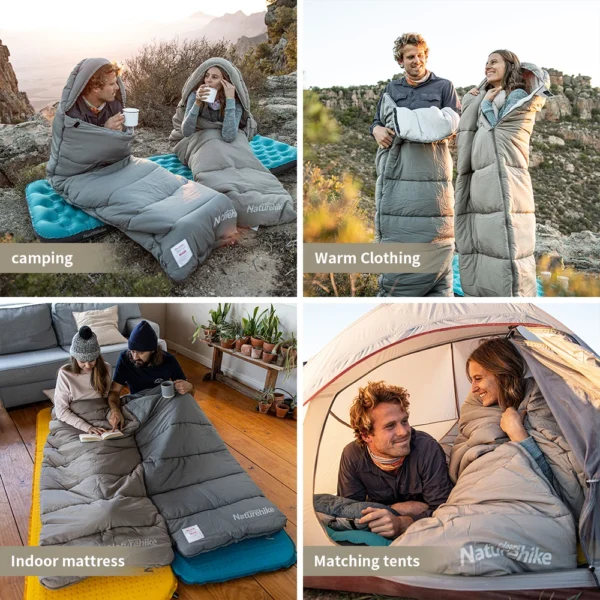 NATUREHIKE Ultralight Winter Spliceable M180 Sleeping Bag - Image 6